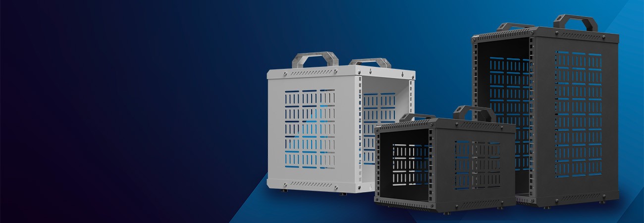 Racks ouverts compacts de 10 pouces