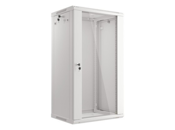 ARMOIRE RACK 19" MONTAGE MURAL 22U/600X450 (FLAT PACK) GRIS LANBERG V2