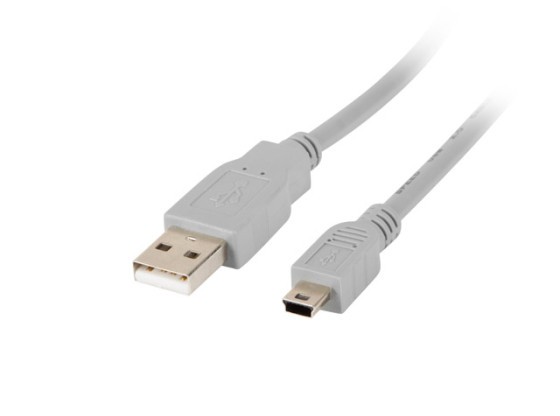 CÂBLE USB MINI(M)-&gt;USB-A(M) 2.0 1.8M GRIS (CANON) LANBERG
