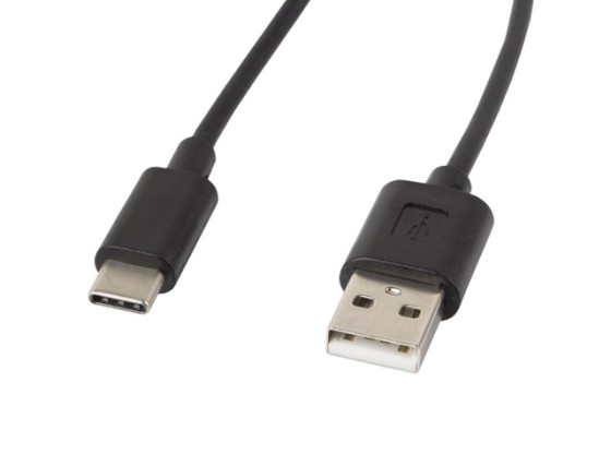 CÂBLE USB-C(M)-&gt;USB-A(M) 2.0 1,8M NOIR LANBERG