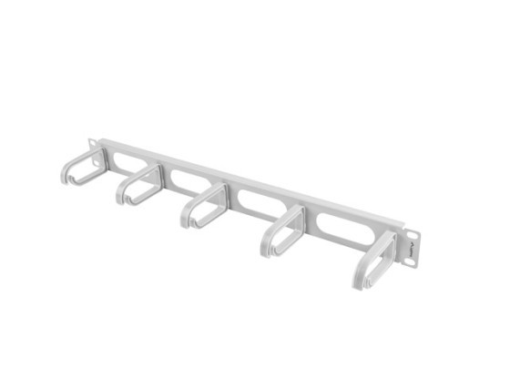 PANNEAU DE GESTION DES CÂBLES 19" 5 ANNEAUX - TYPE B 1U GRIS LANBERG