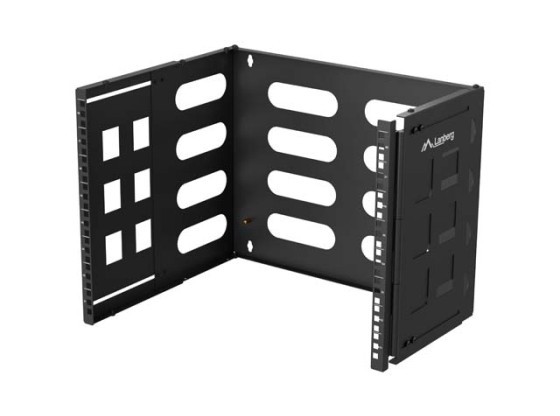 SUPPORT MURAL PLIABLE 19" 8U 497X400/240 NOIR LANBERG