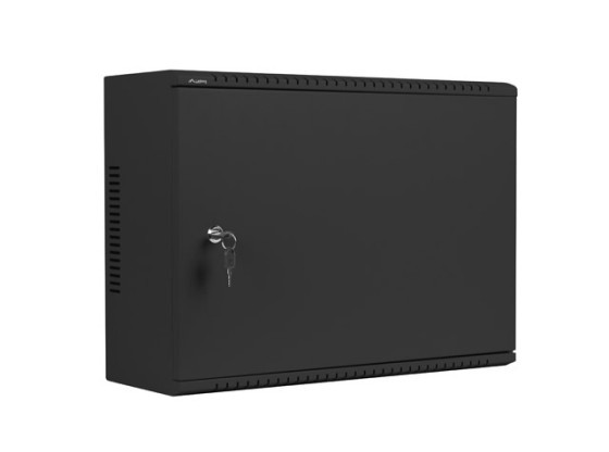 ARMOIRE RACK 19" MONTAGE MURAL 4U+3U/540X200 LOW-PROFILE NOIR LANBERG (ASSEMBLÉ)
