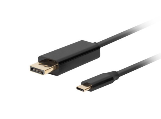 CÂBLE USB-C(M)->DISPLAYPORT(M) 3M 4K 60HZ NOIR LANBERG