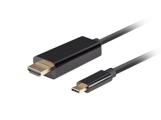 CÂBLE USB-C(M)-&gt;HDMI(M) 0,5M 4K 60HZ NOIR LANBERG