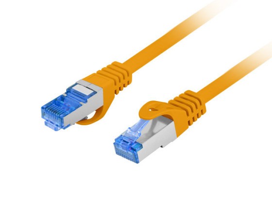 PATCHCORD CAT.6A S/FTP LSZH CCA 0.25M ORANGE FLUKE PASSED LANBERG