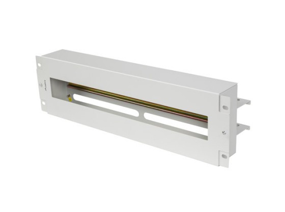 PANNEAU DE DISTRIBUTION DE TENSION 19" 3U AVEC RAIL DIN TS-35 GRIS LANBERG
