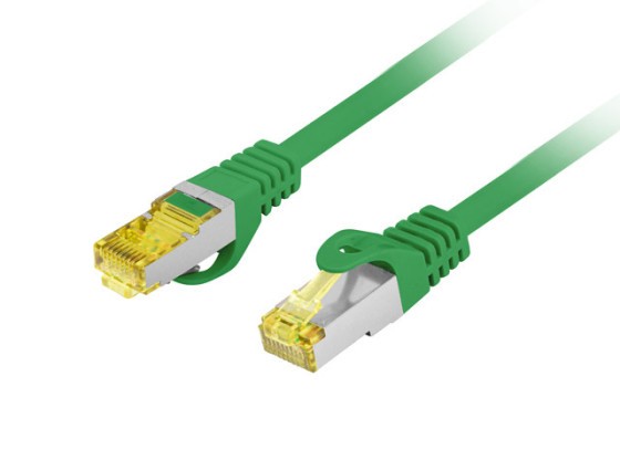PATCHCORD CAT.6A S/FTP LSZH CU 5M GREEN FLUKE PASSED LANBERG