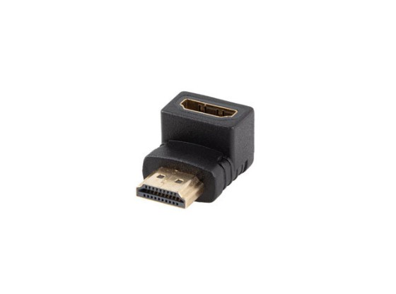 ADAPTATEUR HDMI(M)->HDMI(F) 4K COUDÉ VERS LE BAS NOIR LANBERG