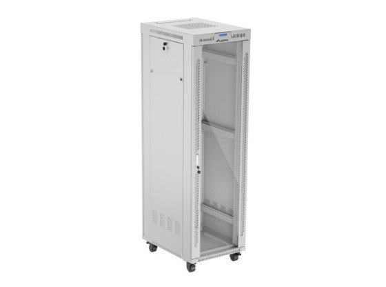 INSTALLATION RACK 19" 42U 600X800 GREY GLASS DOOR LCD LANBERG (FLAT PACK) V2