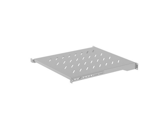 ÉTAGÈRE POUR ARMOIRES 19" 800MM GRIS LANBERG (1U/483X500MM CAPACITÉ DE CHARGE JUSQU'À 25KG, MONTAGE EN 4 POINTS)