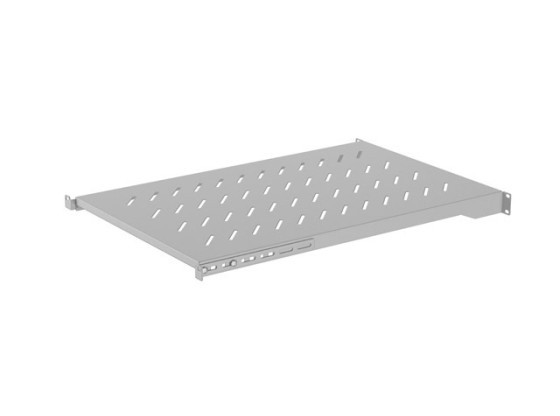 ÉTAGÈRE POUR ARMOIRES 19" 1000MM GRIS LANBERG (1U/483X700MM CAPACITÉ DE CHARGE JUSQU'À 25KG, MONTAGE EN 4 POINTS)