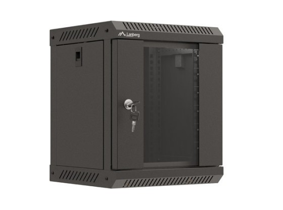 RACK D'INSTALLATION 10" 6U 300X300 NOIR PORTE EN VERRE LANBERG (FLAT PACK)