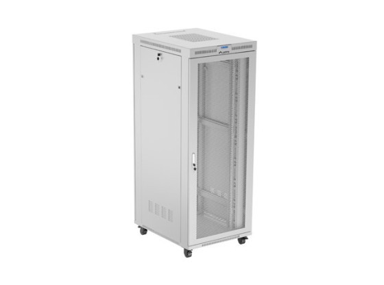 ARMOIRE D'INSTALLATION RACKABLE 19" 42U 800X1000 GRIS LCD PORTE PERFORÉE LANBERG (FLAT PACK)
