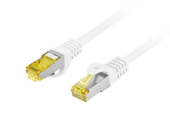 PATCHCORD CAT.6A S/FTP LSZH CU 5M WHITE FLUKE PASSED LANBERG