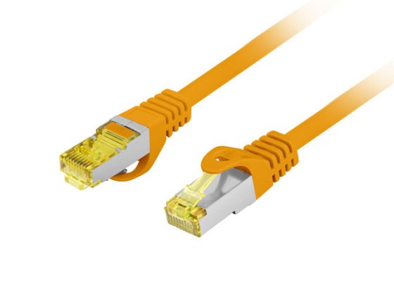 PATCHCORD CAT.6A S/FTP LSZH CU 3M ORANGE FLUKE PASSED LANBERG