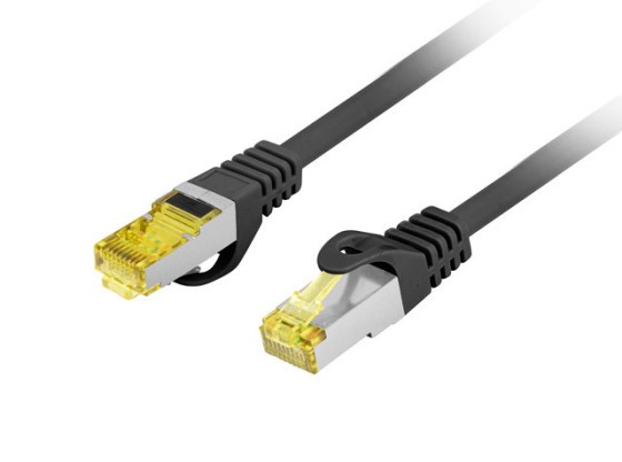 PATCHCORD CAT.6A S/FTP LSZH CU 10M BLACK FLUKE PASSED LANBERG