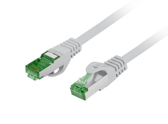 PATCHCORD CAT.7 S/FTP LSZH CU 15M GRAY FLUKE PASSED LANBERG