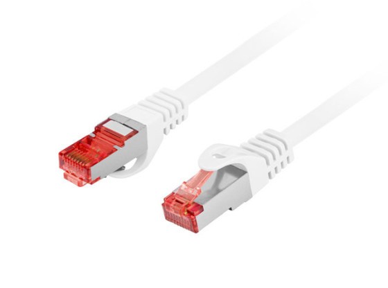 PATCHCORD CAT.6 S/FTP LSZH CU 2M WHITE FLUKE PASSED LANBERG