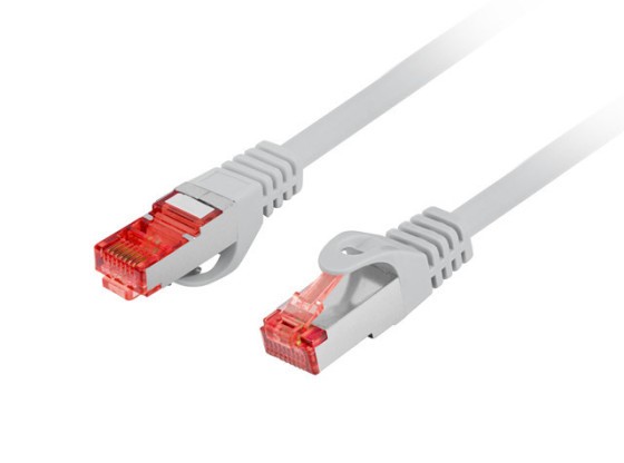 PATCHCORD CAT.6 S/FTP LSZH CU 15M GRAY FLUKE PASSED LANBERG