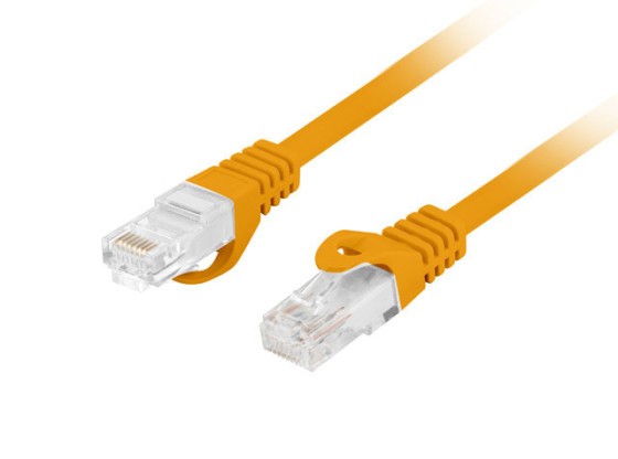 PATCHCORD CAT.6 UTP LSZH CU 15M ORANGE FLUKE PASSED LANBERG
