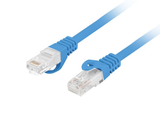PATCHCORD CAT.6 UTP LSZH CU 15M BLUE FLUKE PASSED LANBERG
