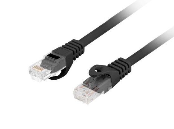 PATCHCORD CAT.6 UTP LSZH CU 15M BLACK FLUKE PASSED LANBERG
