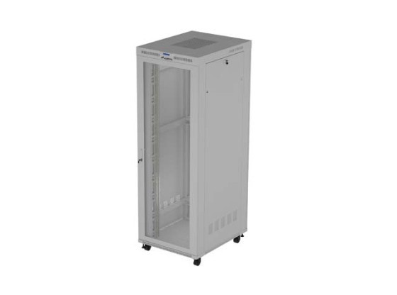 INSTALLATION RACK 19" 47U 800X1000 GREY LCD PERFORATED DOOR LANBERG (FLAT PACK) V2