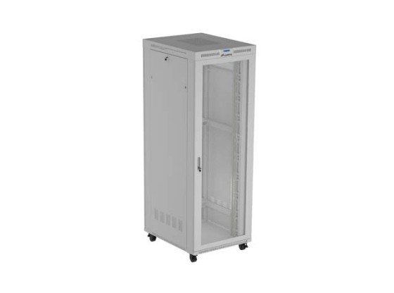 INSTALLATION RACK 19" 47U 800X1000 GREY LCD PERFORATED DOOR LANBERG (FLAT PACK) V2