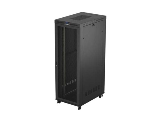 INSTALLATION RACK 19" 47U 800X1200 NOIR LCD PORTE PERFORÉE LANBERG (FLAT PACK) V2
