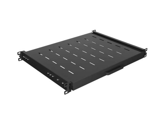 ÉTAGÈRE COULISSANTE POUR RACK 19" 350MM NOIR LANBERG (1U/445X350MM CAPACITÉ DE CHARGE JUSQU'À 35KG, MONTAGE EN 4 POINTS)
