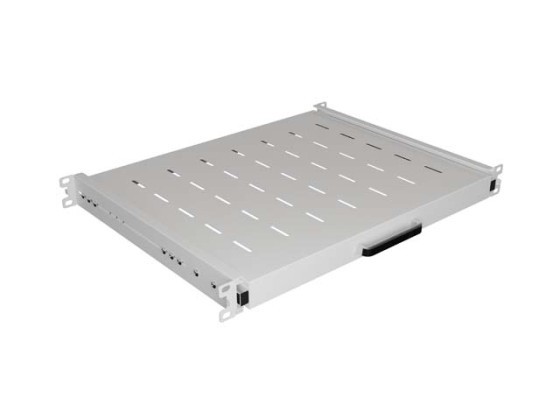 ÉTAGÈRE COULISSANTE POUR RACK 19" 350MM GRIS LANBERG (1U/445X350MM CAPACITÉ DE CHARGE JUSQU'À 35KG, MONTAGE EN 4 POINTS)
