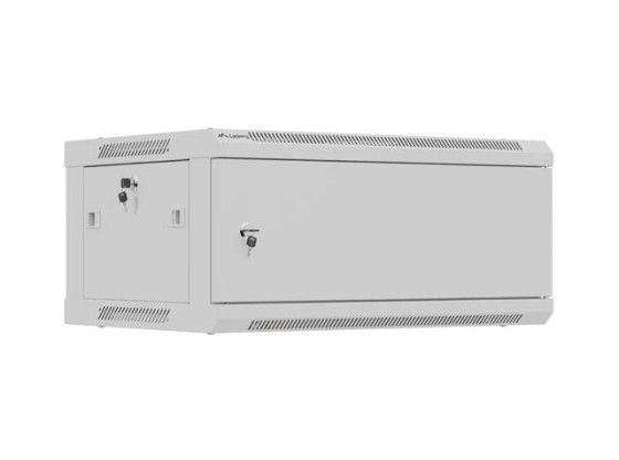 RACK D'INSTALLATION 19" 4U 600X450 GRIS PORTE METAL LANBERG (FLAT PACK)
