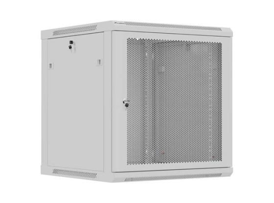RACK D'INSTALLATION 19" 12U 600X600 GRIS PORTE PERFORÉE LANBERG (FLAT PACK)