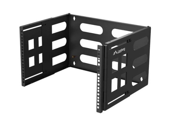 SUPPORT MURAL 19" 6U RACK 497X400/240 NOIR LANBERG