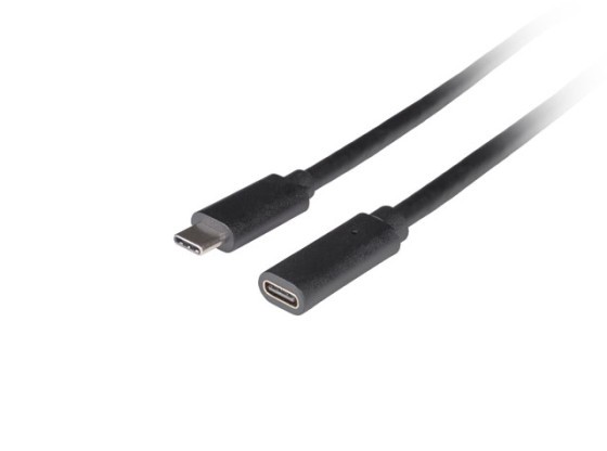 CÂBLE D'EXTENSION USB-C M/F 3.1 0,5M NOIR LANBERG