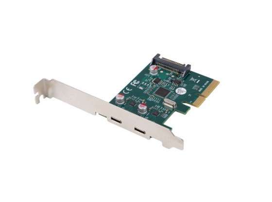 CARTE PCI EXPRESS X1->2X USB-C 3.2 GEN 2X1 LOW PROFILE LANBERG