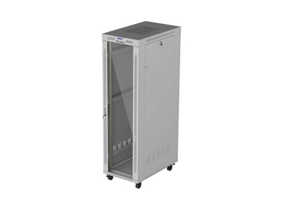 ARMOIRE RACK 19" AUTONOME 42U/600X1000 (EN KIT) AVEC PORTE EN VERRE LCD GRIS LANBERG