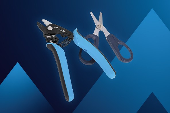 Nouveaux outils Lanberg Fiber : NT-0105 Dénudeur de fibres et NT-0106 Ciseaux à Kevlar