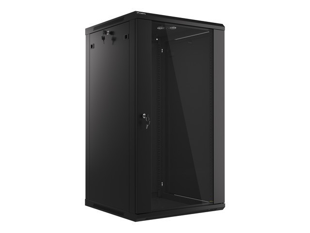 ARMOIRE RACK 19" MONTAGE MURAL 22U/600X600 (FLAT PACK) NOIR LANBERG V2