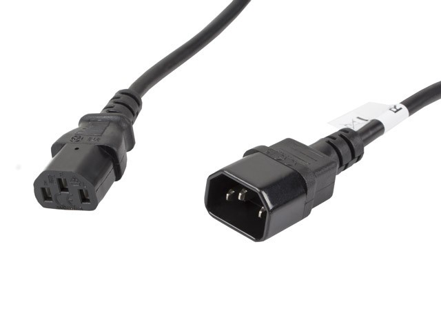 IEC 320 C13->C14 CABLE 5M VDE NOIR LANBERG