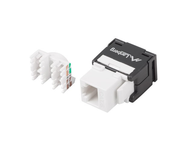 MODULE KEYSTONE TOOLLESS RJ45->LSA CAT.6A UTP 180° LANBERG