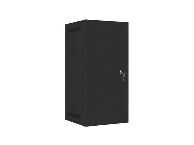 ARMOIRE RACK 10" MONTAGE MURAL 12U/280X310 À MONTER SOI-MÊME AVEC PORTE MÉTALLIQUE NOIR LANBERG (FLAT PACK)