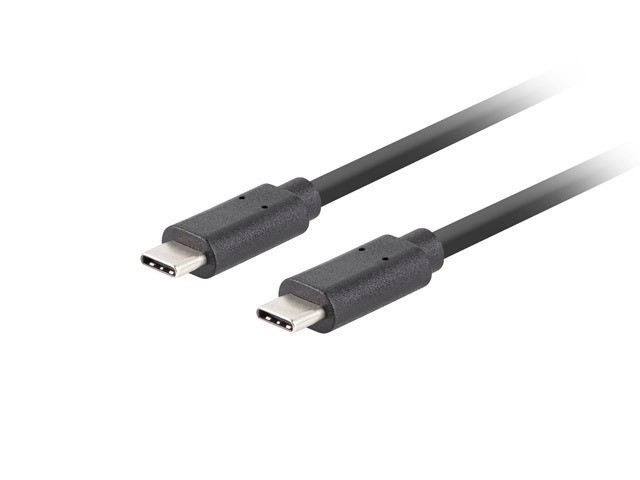 CÂBLE USB-C M/M 3.1 GEN 2 1M 10GB/S PD100W NOIR LANBERG