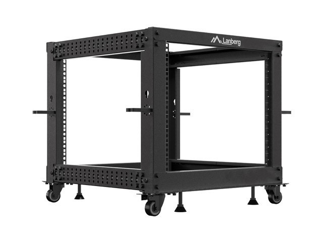 OPEN RACK 19" 9U 600X600-1100 RÉGLABLE NOIR LANBERG