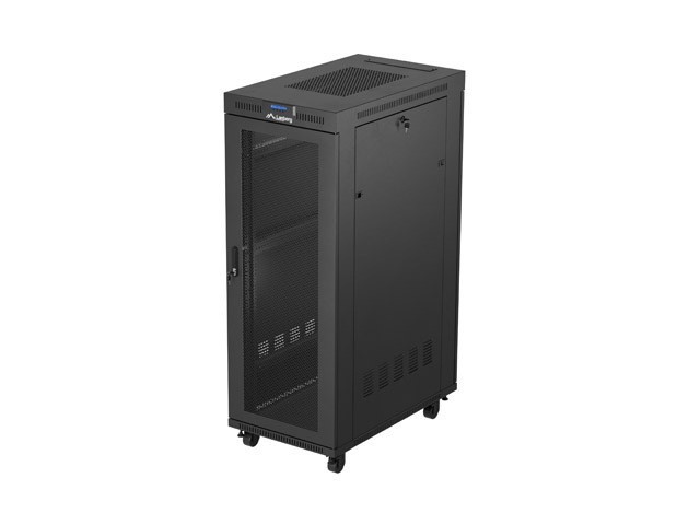 ARMOIRE D'INSTALLATION RACKABLE 19" 32U 600X1000 LCD NOIR PORTE PERFORÉE LANBERG (FLAT PACK)