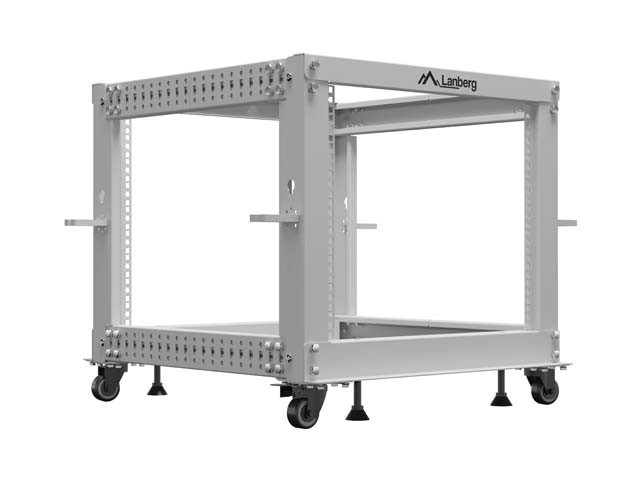 OPEN RACK 19" 9U 600X600-1100 RÉGLABLE GRIS LANBERG